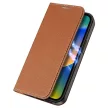 Dux Ducis Skin X2 iPhone 14 oldalra nyíló tok barna