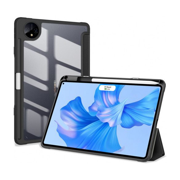 Dux Ducis Toby Series Huawei Matepad Pro 11 (2022) oldalra nyíló smart tok érintőceruza tartóval, fekete