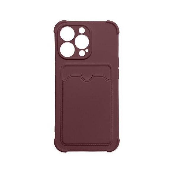 Card Armor Case iPhone 7/8/SE (2020/2022) ütésálló hátlap, tok, bordó