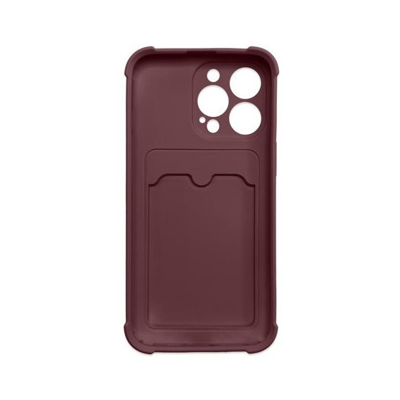 Card Armor Case iPhone 7/8/SE (2020/2022) ütésálló hátlap, tok, bordó