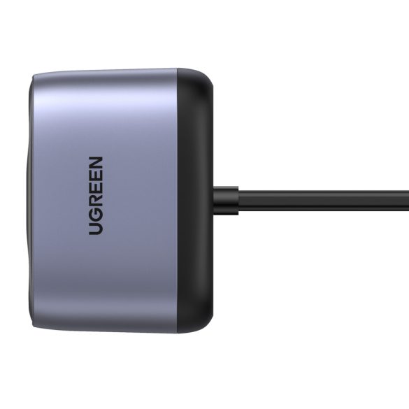 Ugreen CD252 Car Charger Splitter USB-A/USB-C PD/QC univerzális autós töltő és elosztó, 21W, fekete