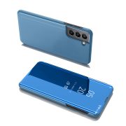   Clear View Case Flip Cover For Samsung Galaxy S22 Plus oldalra nyíló tok, kék