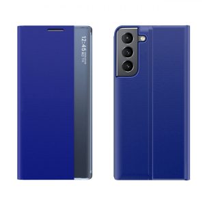 New Sleep Case Samsung Galaxy S22 oldalra nyíló tok, sötétkék