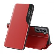   Eco Leather View Case Samsung Galaxy S22 Plus oldalra nyíló tok, piros