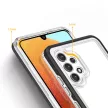 Clear 3in1 Case Samsung Galaxy A32 5G ütésálló hátlap, tok, fekete