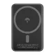 Dudao K14s Wireless Magsafe Powerbank magsafe kompatibilis  hordozható külső akkumulátor és vezeték nélküli töltő, 5000 mAh, 5W, fekete