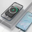 Dudao K14S Power Bank and Wireless Charger, MagSafe kompatibilis, 5000mAh, 10W/(5W MagSafe) hordozható külső akkumulátor és vezeték nélküli Qi töltő, fehér