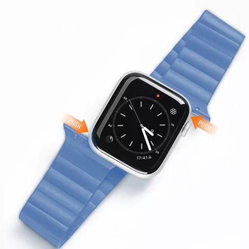 Dux Ducis Magnetic óraszíj Apple Watch 2/3/4/5/6/7/SE, 42/44/45mm mágneses óraszíj, kék
