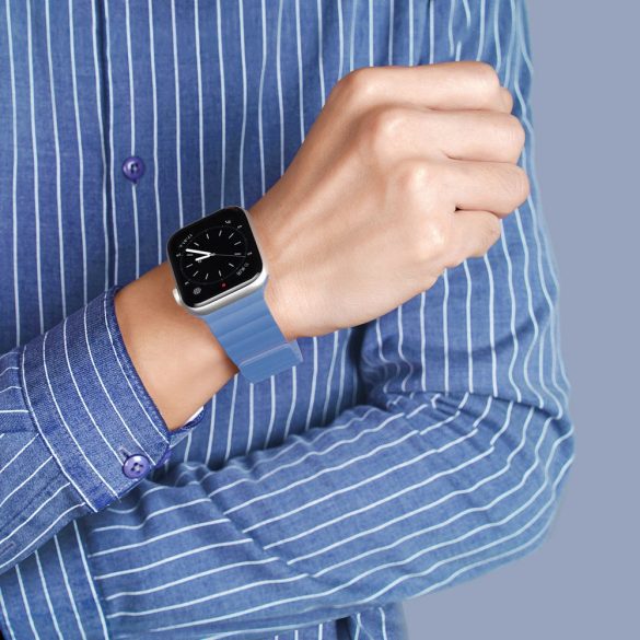 Dux Ducis Magnetic Strap Apple Watch 2/3/4/5/6/7/SE, 42/44/45mm mágneses óraszíj, kék