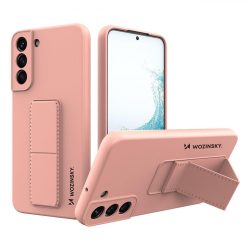   Wozinsky Kickstand Case Samsung Galaxy S22 szilikon hátlap, tok, rózsaszín
