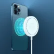 Dux Ducis C5 Wireless Charger Qi, MagSafe kompatibilis vezeték nélküli töltő, 15W, ezüst
