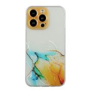   Marble Case Cover Samsung Galaxy A53 5G márvány mintás hátlap, tok, narancssárga