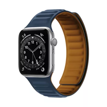   Magnetic óraszíj Apple Watch 7/8/9, 45mm mágneses óraszíj, kék