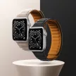 Magnetic óraszíj Apple Watch 7/8/9, 45mm mágneses óraszíj, kék