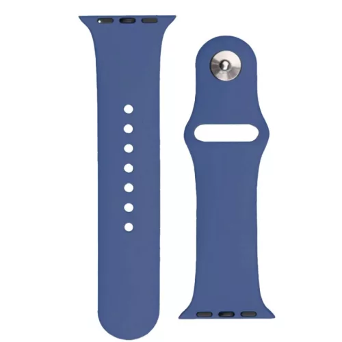 Silicone óraszíj Apple Watch 2/3/4/5/6/7/8/9/SE, 38/40/41mm szilikon óraszíj, sötétkék