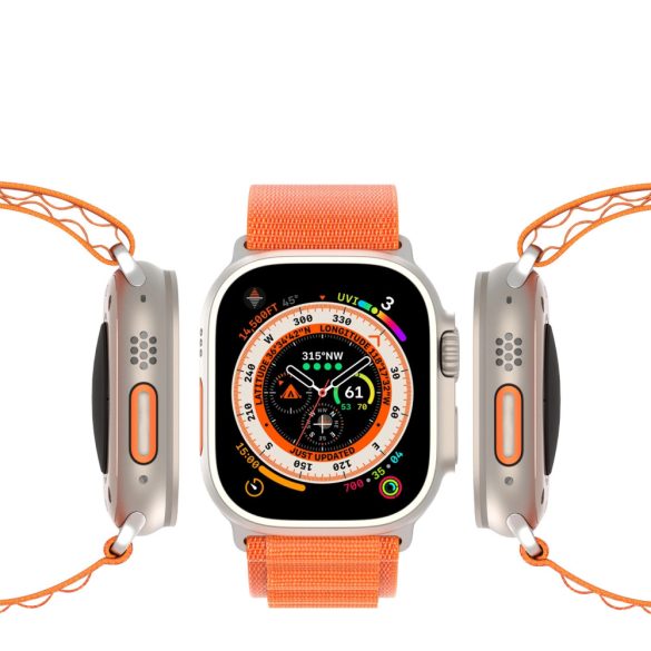 Silicone Strap Apple Watch 2/3/4/5/6/7/8/9/SE/Ultra, 42/44/45/49mm szilikon óraszíj, rózsaszín