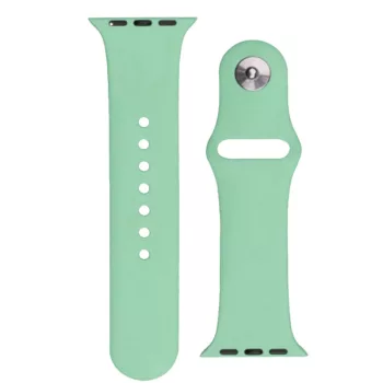   Silicone óraszíj Apple Watch 2/3/4/5/6/7/8/9/SE/Ultra, 42/44/45/49mm szilikon óraszíj, világoszöld