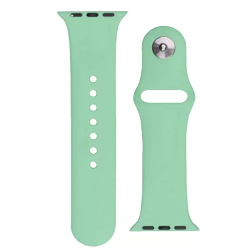Silicone óraszíj Apple Watch 2/3/4/5/6/7/8/9/SE/Ultra, 42/44/45/49mm szilikon óraszíj, világoszöld