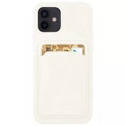   Card Case Silicone Samsung Galaxy A53 5G hátlap, tok, fehér