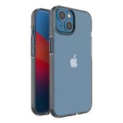   Spring Case Clear TPU Gel iPhone 14 Pro hátlap, tok, átlátszó-fekete
