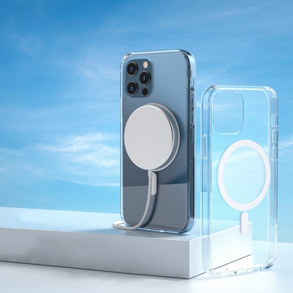 Wk Design Anti-Knock MagSafe iPhone 12 Pro Max hátlap, tok, átlátszó