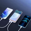 Joyroom JR-W020 PD 3.0 & QC 3.0 Power Bank and Qi Wireless Charger, MagSafe kompatibilis, 10000 mAh, 20W hordozható külső akkumulátor és vezeték nélküli Qi töltő, fekete