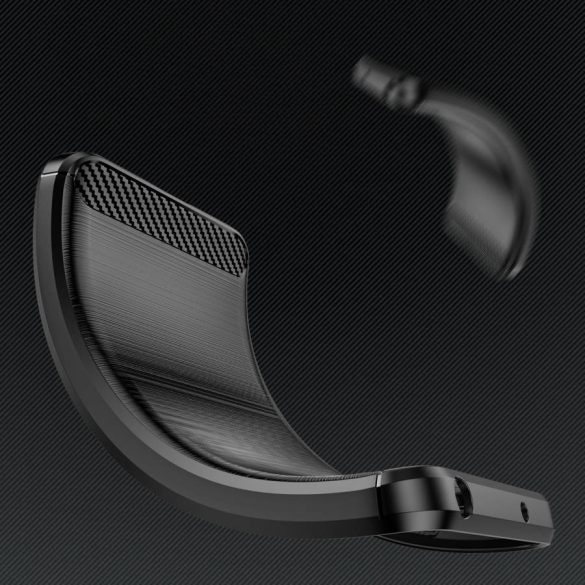 Carbon Case Flexible Xiaomi 12T/12T Pro hátlap, tok, fekete