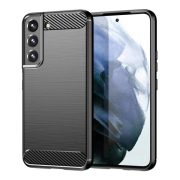   Carbon Case Flexible Samsung Galaxy S23 Plus hátlap, tok, fekete