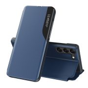   Eco Leather View Case Samsung Galaxy S23 Plus oldalra nyíló tok sötétkék