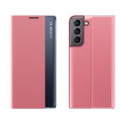  New Sleep Case Samsung Galaxy S23 Plus oldalra nyíló tok rózsaszín