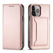   Magnet Card Case Samsung Galaxy A34 5G oldalra nyíló tok, rózsaszín