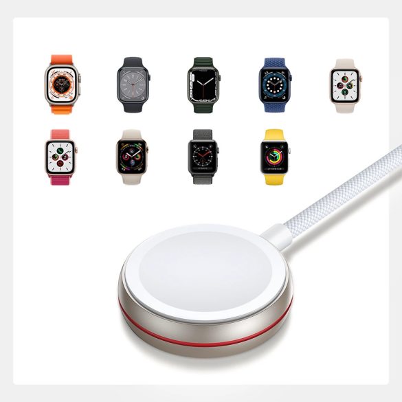 Joyroom S-IW011 Apple Watch USB-C mágneses töltő, 1.2m, fehér