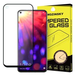   Wozinsky Honor 20 Pro/Honor 20/Huawei Nova 5T Full Glue teljes kijelzős edzett üvegfólia (tempered glass) 9H keménységű, tokbarát, fekete