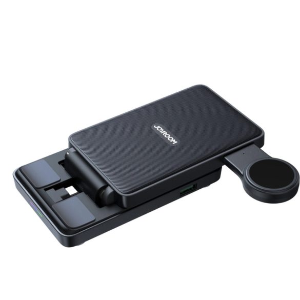 Joyroom JR-WQS01 4in1 dokkoló töltőállomás, Samsung Galaxy készülékekhez, USB-C, összecsukható, fekete
