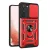 Hybrid Armor Camshield Samsung Galaxy S23 Plus ütésálló hátlap, tok, piros