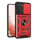 Hybrid Armor Camshield Samsung Galaxy S23 Plus ütésálló hátlap, tok, piros