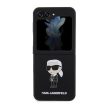Karl Lagerfeld Samsung Galaxy Z Flip 5 Silicone Ikonik (KLHCZF5SNIKBCK) hátlap, tok, fekete
