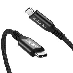   Choetech XCC-1007 USB-C/USB-C kábel, gyorstöltés, C3.1 Gen 2 100W, 2m, fekete