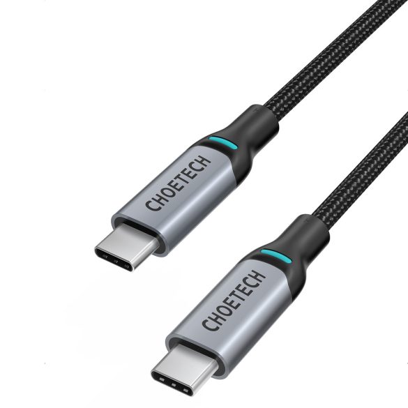 Choetech 2xUSB-C/USB-C kábel, gyorstöltés,100W, 5A 180 cm, fekete