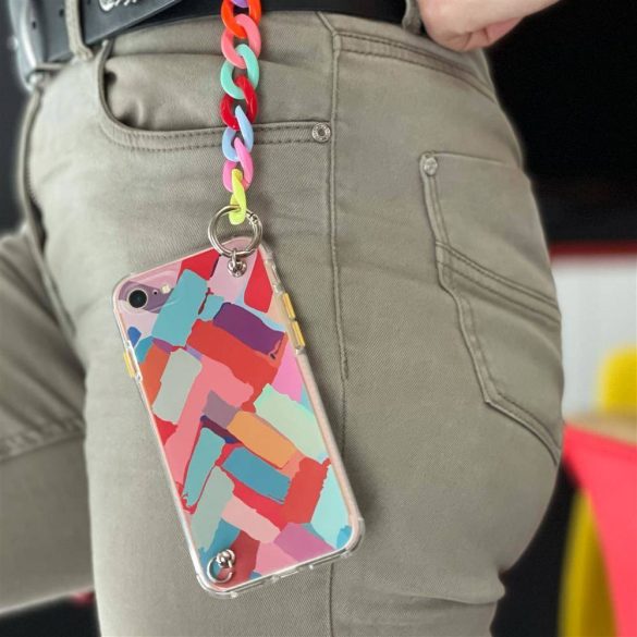 Color Chain Case 4 Xiaomi Redmi Note 10 Pro színes lánccal, hátlap, tok színes