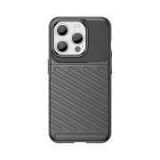   Thunder Case Flexible Tough Rugged iPhone 15 Pro hátlap, tok, fekete