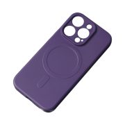   MagSafe Silicone Case iPhone 15 Pro magsafe kompatibilis hátlap, tok, lila