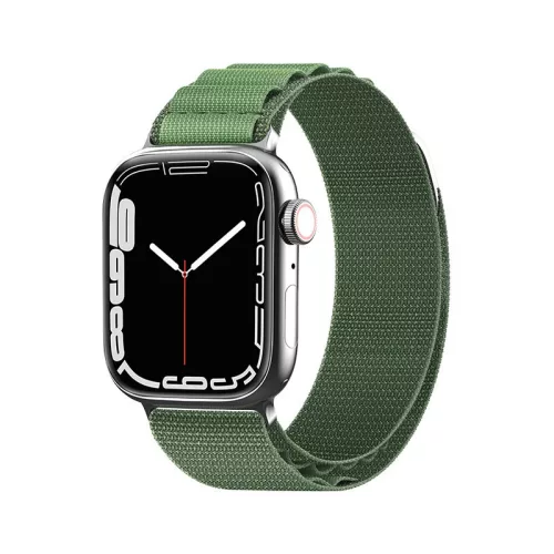 Alpine óraszíj Apple Watch 1/2/3/4/5/6/7/8/SE/SE2/Ultra, 42/44/45/49mm óraszíj, sötétzöld