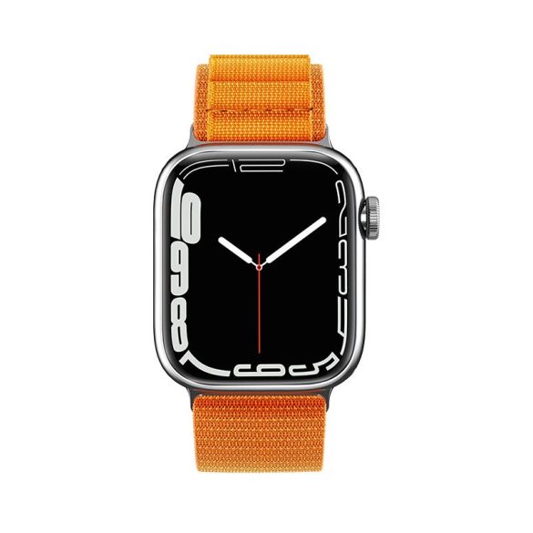Alpine Strap Apple Watch 1/2/3/4/5/6/7/8/SE/SE2/Ultra, 42/44/45/49mm óraszíj, narancssárga
