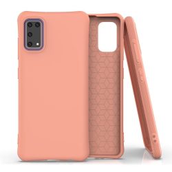   Soft Color Flexible Case Samsung Galaxy A41 hátlap, tok, narancssárga