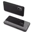 Clear View Case cover Samsung Galaxy A20s oldalra nyíló tok, fekete