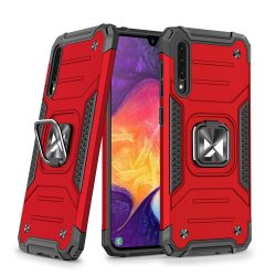   Wozinsky Armor Ring Samsung Galaxy A50s/A50/A30s ütésálló hátlap, tok, piros