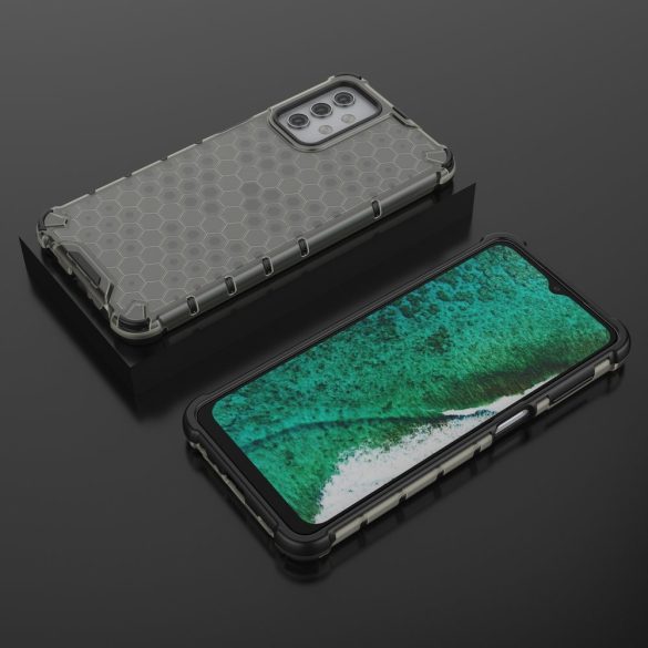 Honeycomb Case Samsung Galaxy A32 5G ütésálló hátlap, tok, fekete