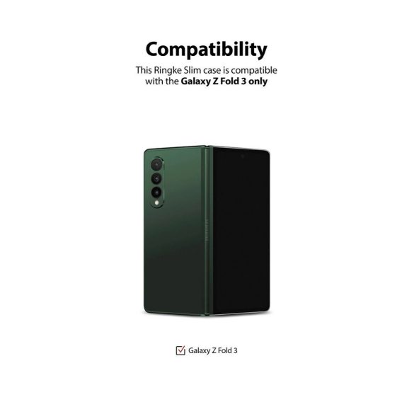 Ringke Air Ultra-Thin Cover Gel Case Samsung Galaxy Z Fold 3 hátlap, tok, fekete