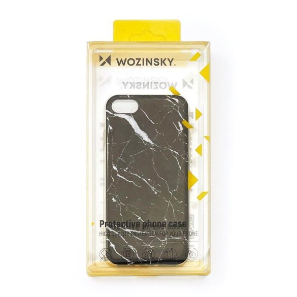 Wozinsky Marble cover iPhone 13 Pro márvány mintás hátlap, tok, fehér